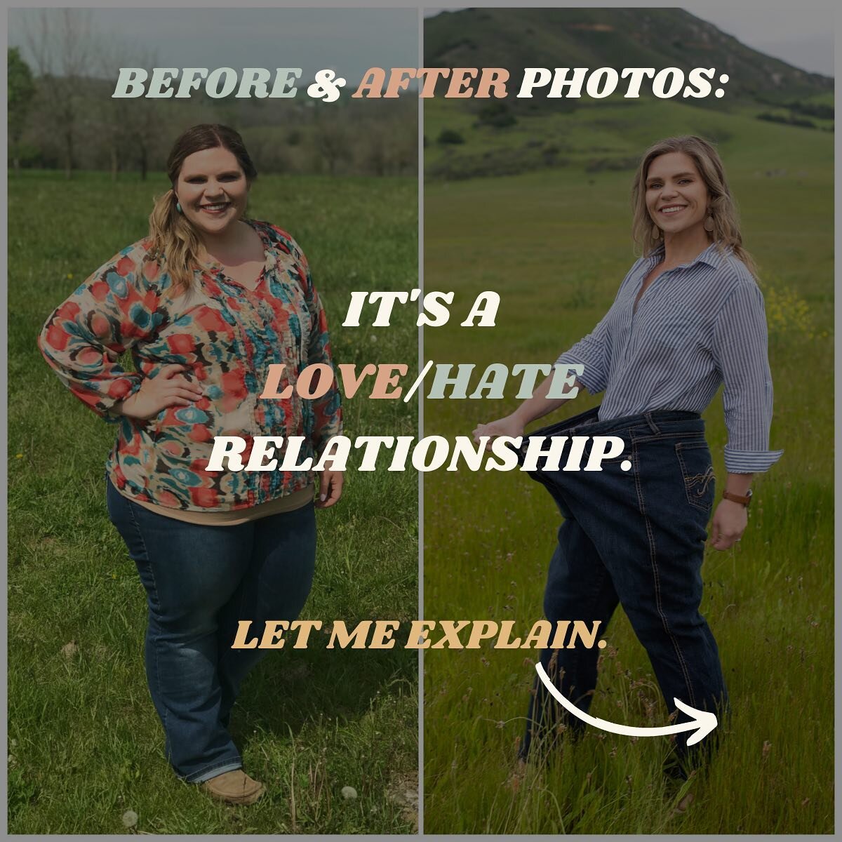 I have a love/hate relationship with before &amp; after photos.

On one hand, I am grateful for their ability to help me grow this community!

Many of you likely discovered me through a before and after photo shared on social or somewhere in the pres
