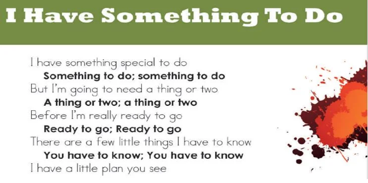 I Have Something To Do 