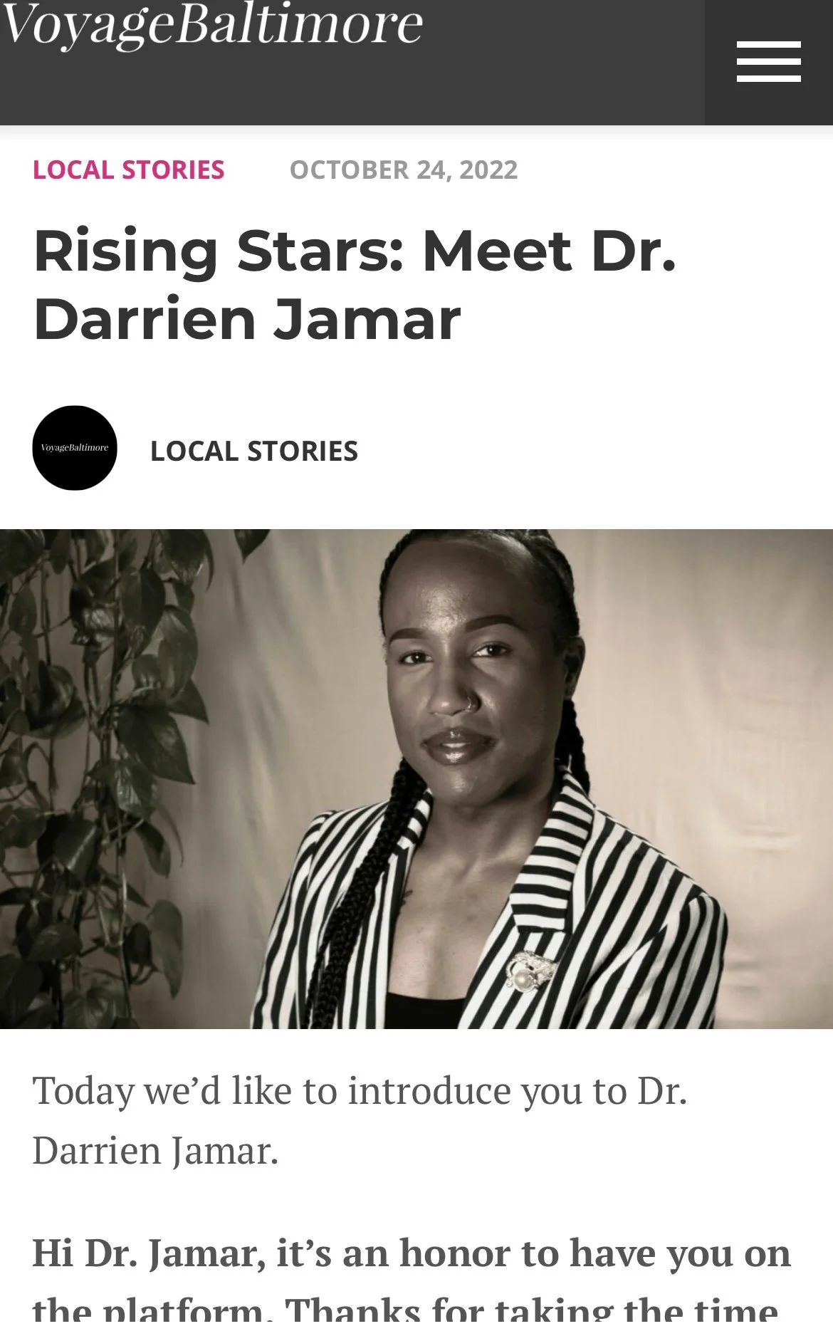 As Featured in VoyageBaltimore