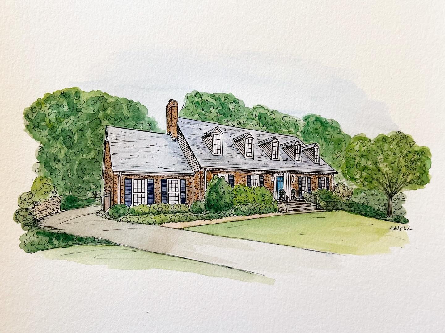 I always forget to share what I&rsquo;ve been working on, especially when it&rsquo;s a gift, and I need to wait so I don&rsquo;t spoil the surprise! This recent commission was a first anniversary gift - with Valentine&rsquo;s Day coming up, house por