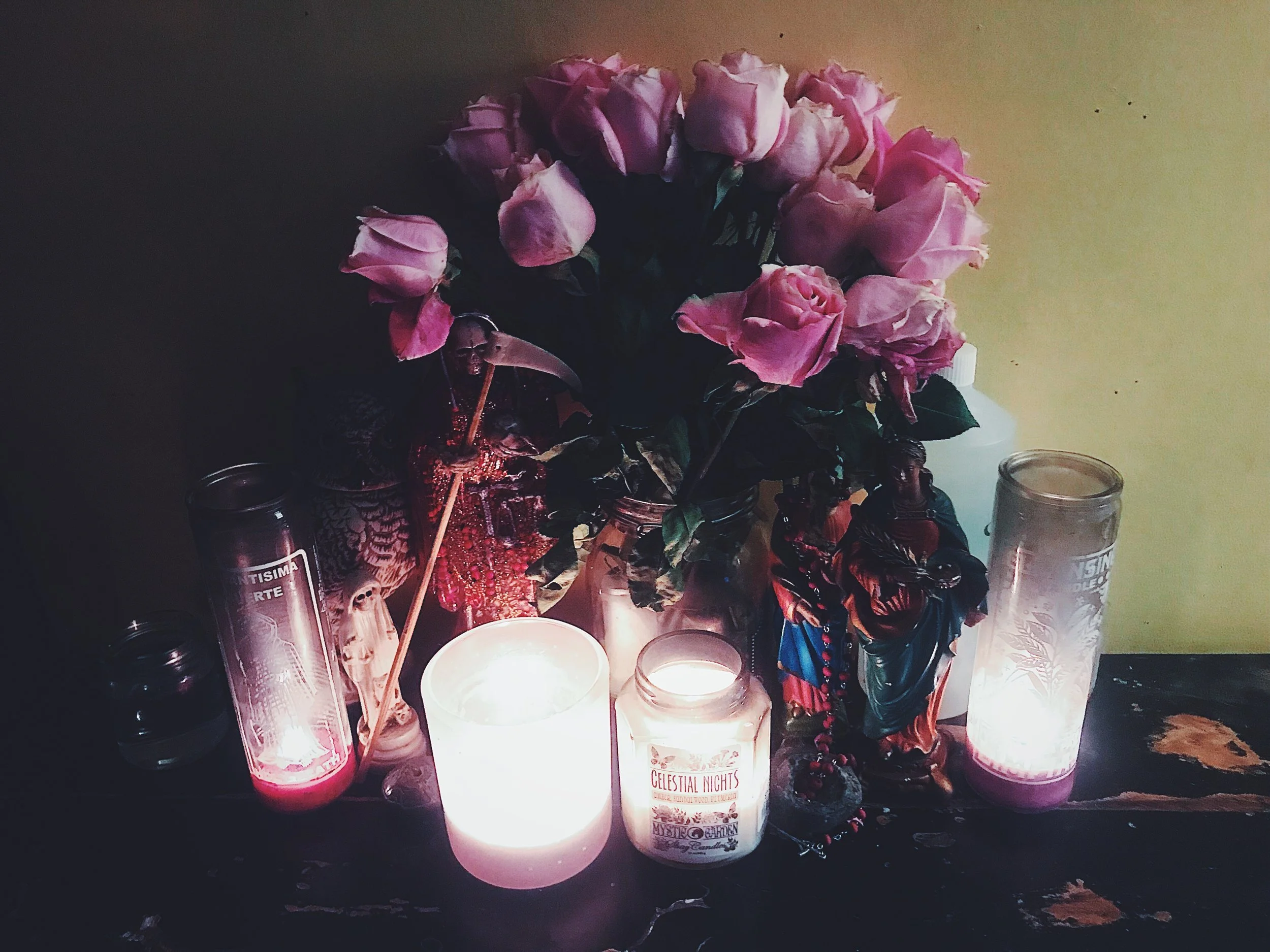 pink witchcraft candles witch sabrina scott ritual magic