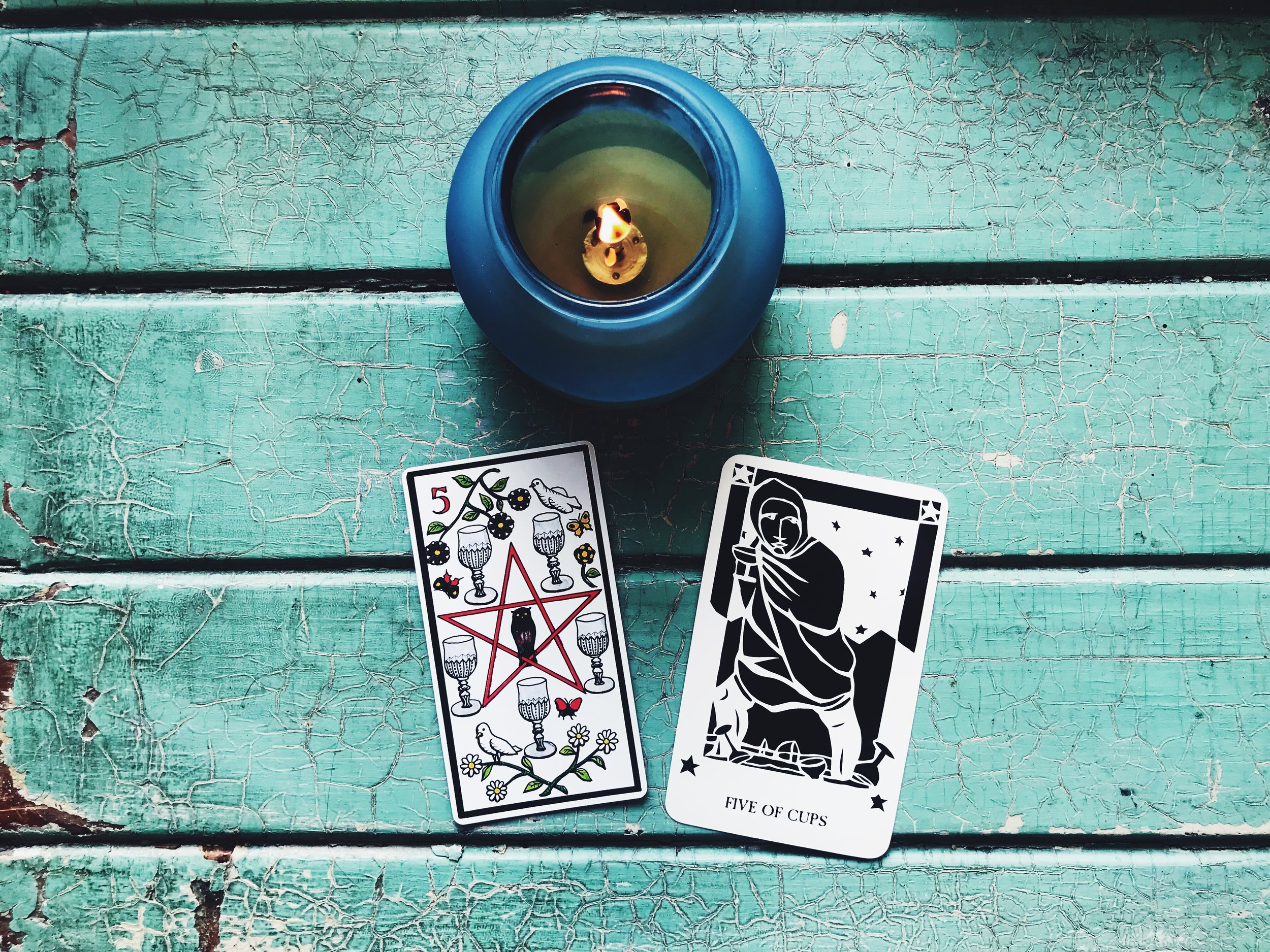 Finding what Needs Mourning with the Five of Cups