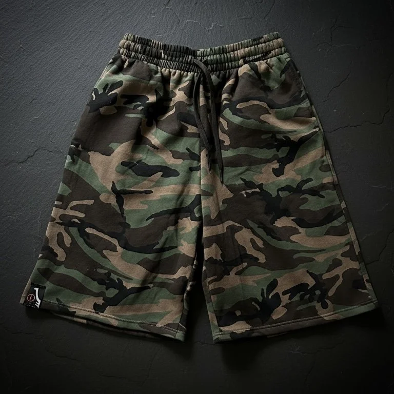Essential Baggy Camo Sweatshort