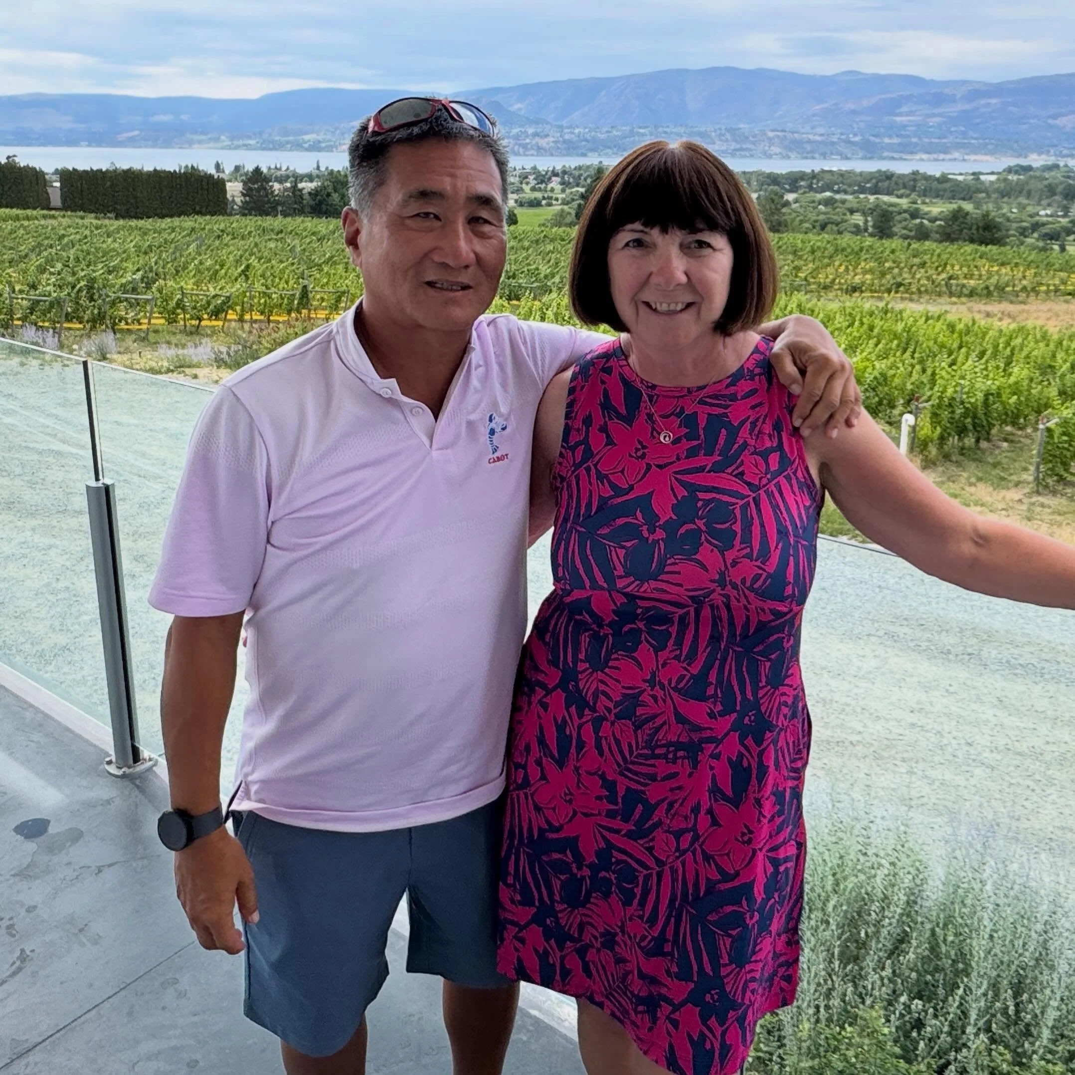On a recent wine tour, this lovely couple enjoyed both the view and the wines at @tantaluswine . Perfect day!