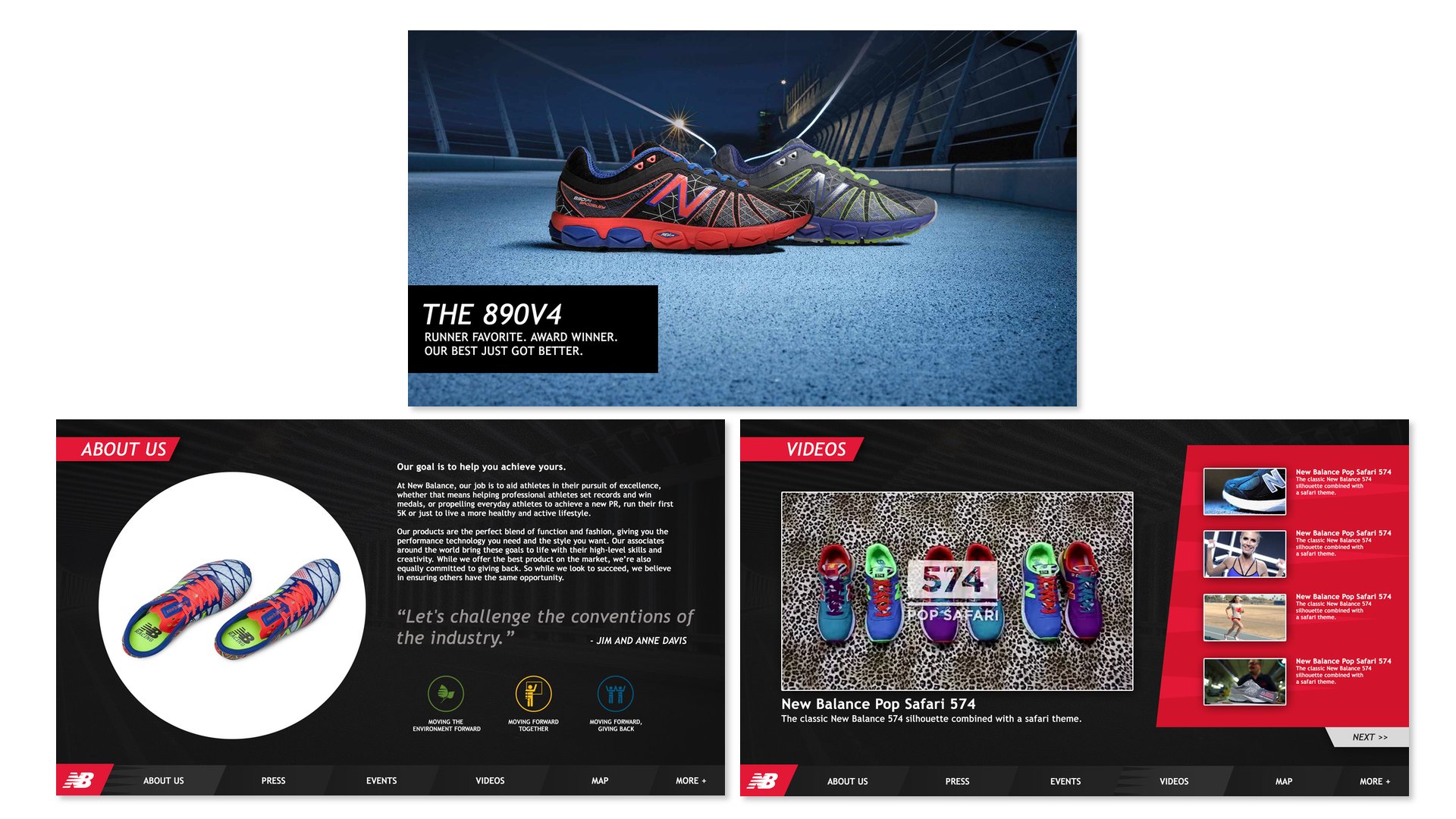 New Balance Interactive Screen Demo
