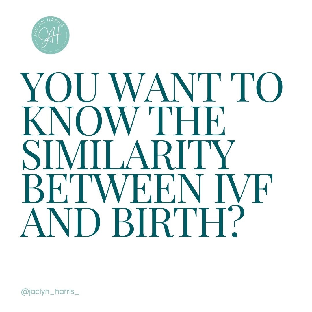Want to know the similarity between IVF and birth?

As a Fertility and Pregnancy Naturopath I have this beautiful opportunity to see lots of families through their fertility journey and then through their pregnancy care and birth prep.

And there's a