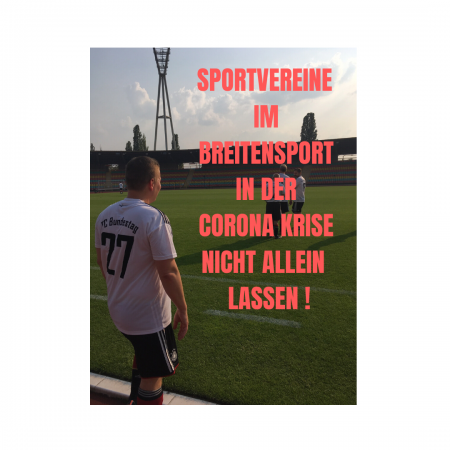 Sportvereine im Breitensport in der Krise nicht allein lassen!
