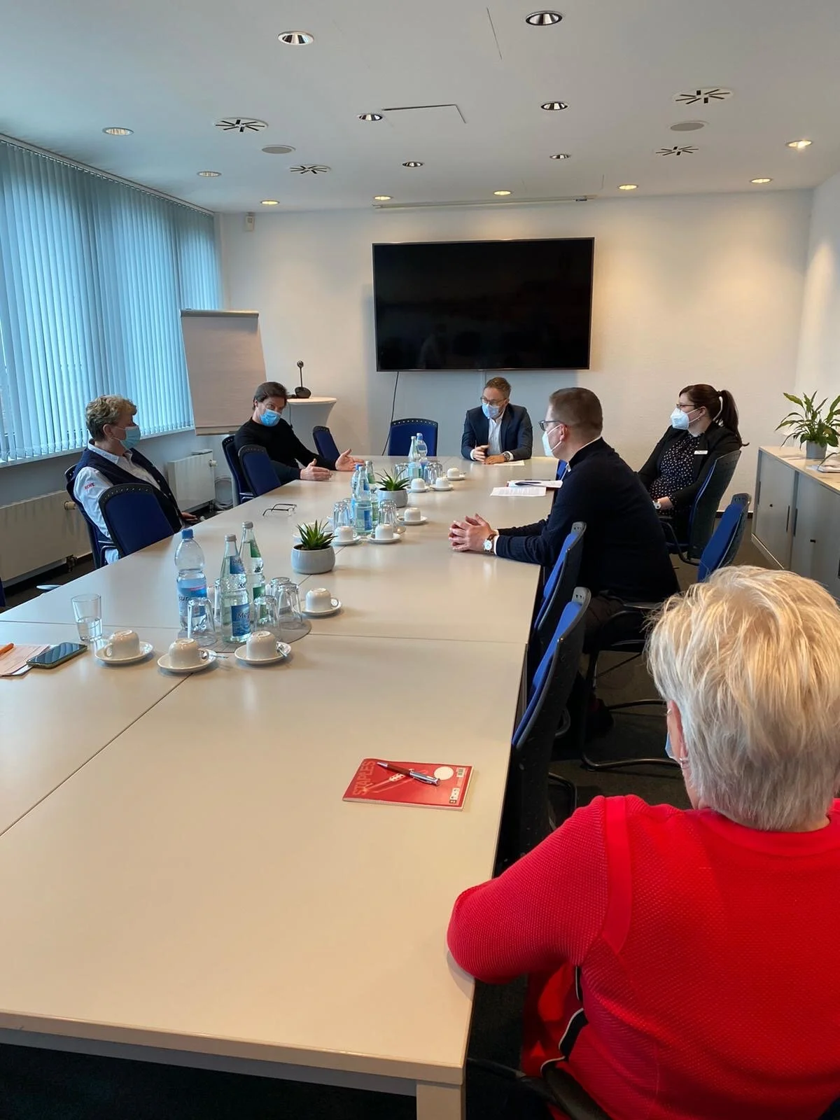 Gespräch mit Einzelhändlern im Alle-Center Magdeburg