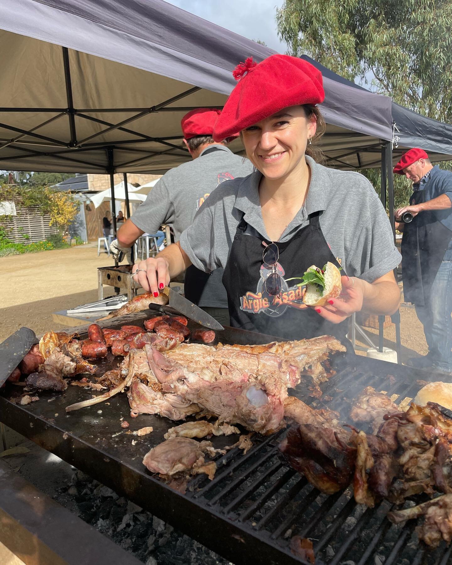 The Coonawarra turning it on for our annual Mother&rsquo;s Day Asado at @bellwetherwines 🔥🍷🔥

#asado #argieasado #argentinianbbq #lamb #choripan #coonawarra #bellwetherwines