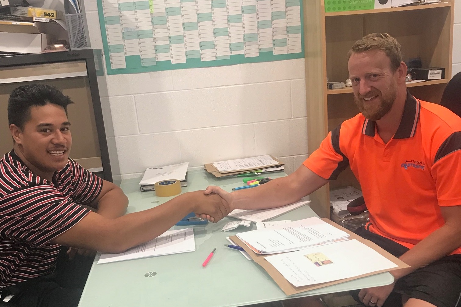 Plumbing Apprentice Follows in Grandpa’s Foot Steps