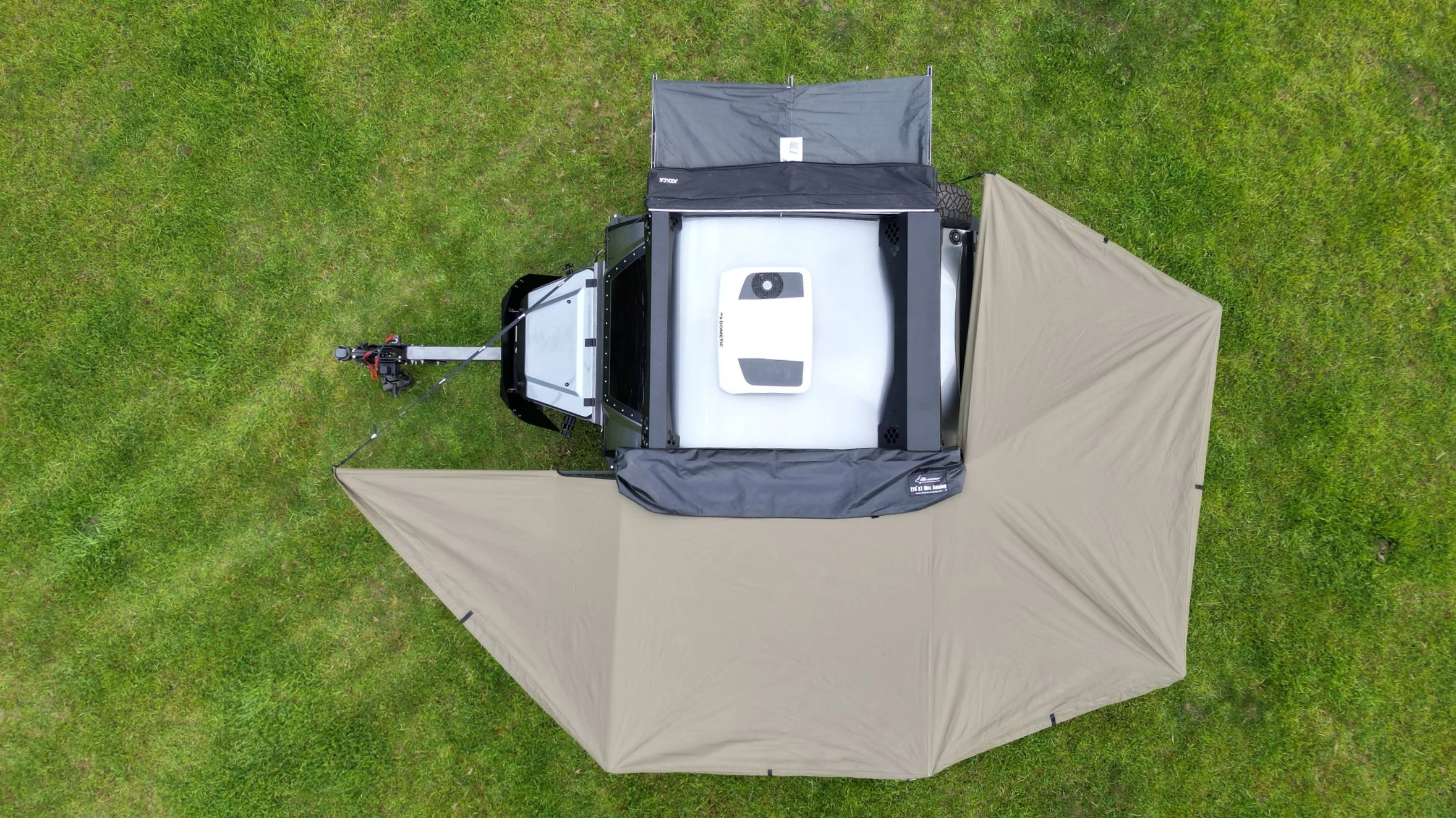 Overhead View of 270 XT Max Awning & Double Ensuite