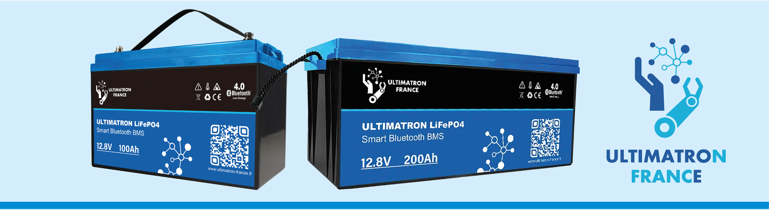 Ultimatron Lithium Battery - 12 V 200 Ah with Bluetooth