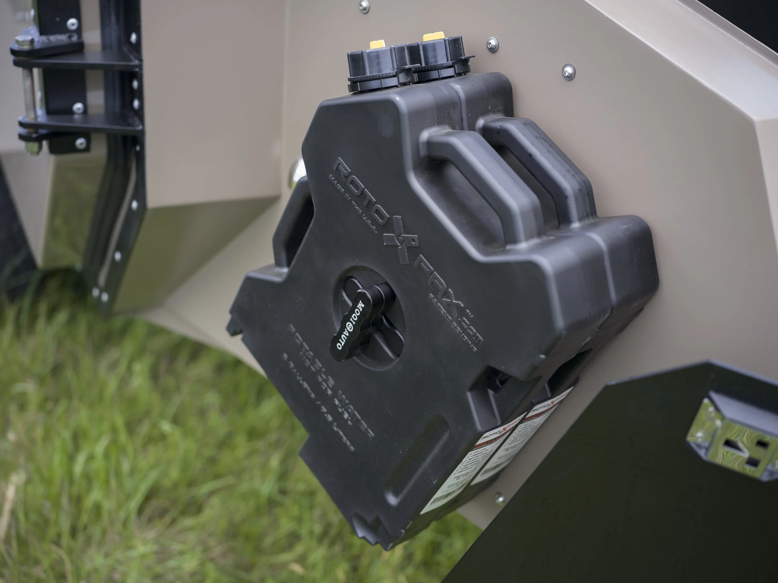 Rotopax Jerry Can Mounts on Both Sides