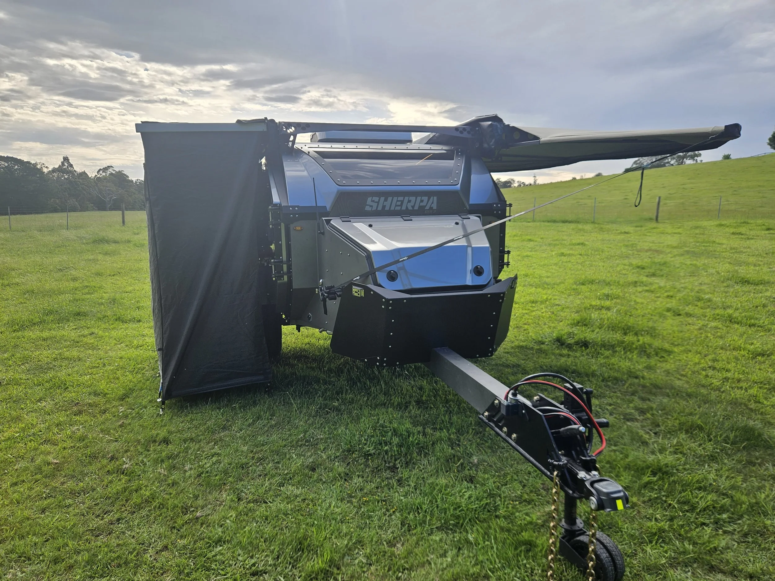 Ensuite Shower Tent And Awning Extended