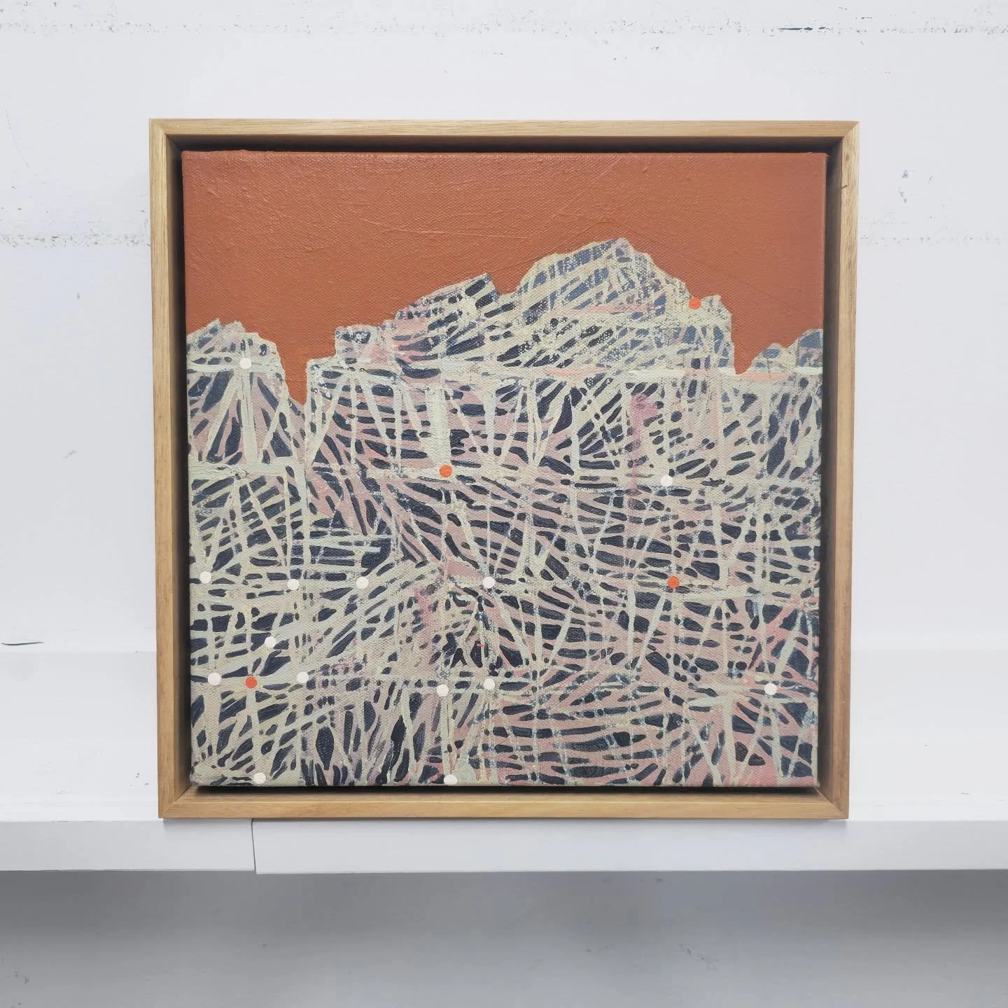 'Woven Peak' will available soon via the stockroom at @boomgallery 

DM if you'd like to receive more details.

#new work #smallpainting #intricateartwork