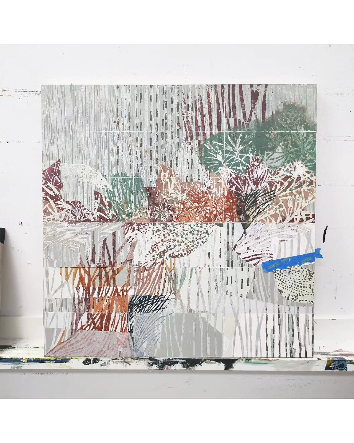 First day back in the studio, take 2. I flustered around on a few paintings this morning until I landed on this one, then gave it my full focus. I'm happy with the development so far. 

My weeks will be a combination of teaching and painting, so I'll