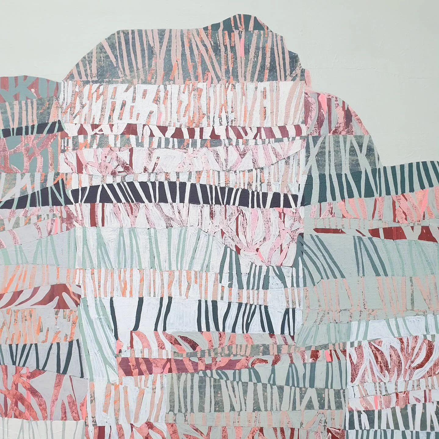 One of my fave original paintings ✨️

'Patchwork Precipice', 2023
acrylic on canvas
104 x 104 cm framed 
(41&quot; x 41&quot;)
Available for purchase

Sitting beautifully on the walls of the upstairs stockroom at @boomgallery in the most excellent co