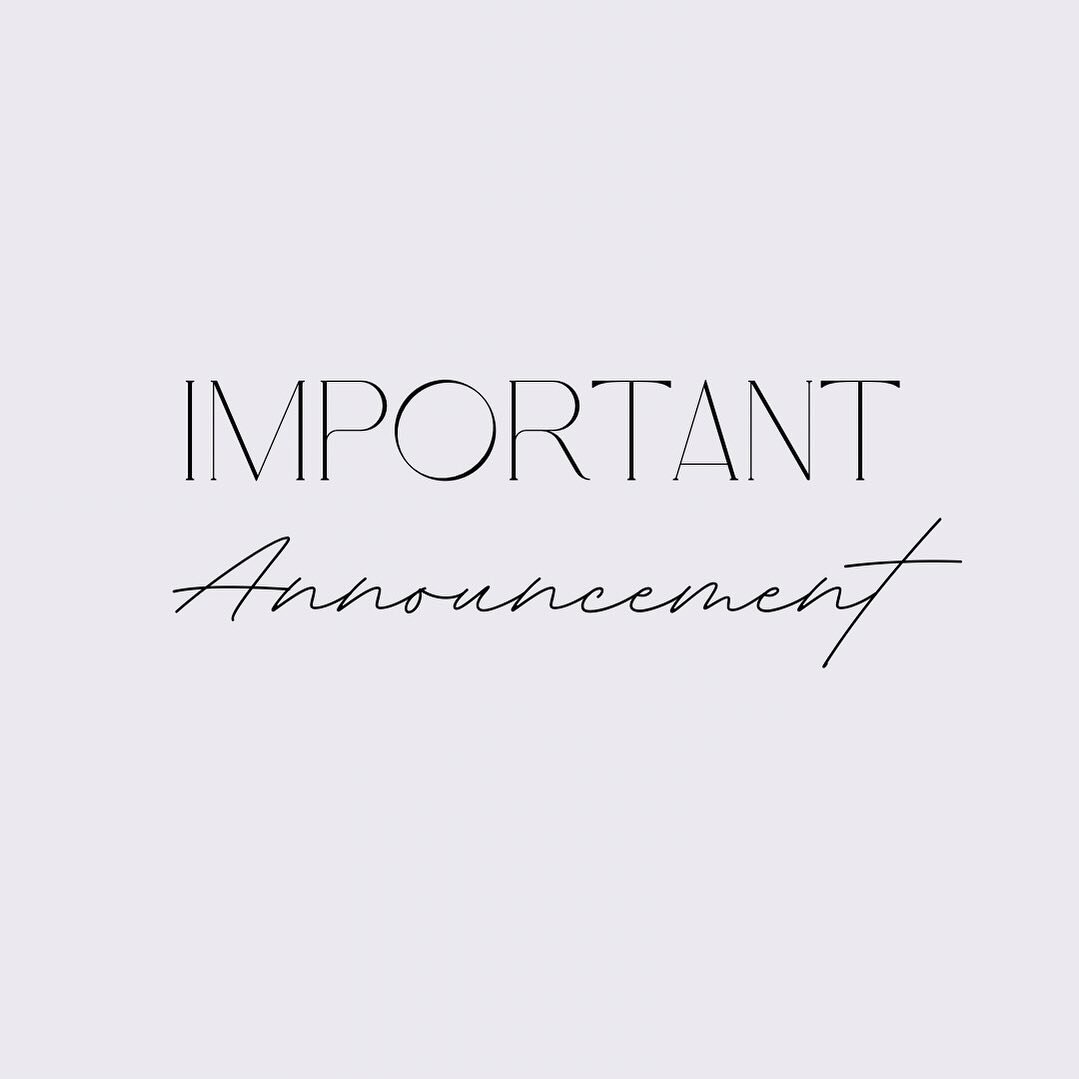 To my Dear Valued Customers,

It is with a mixture of excitement and sadness that I announce the upcoming closure of my beloved bridal shop. After 5 years of prioritizing brides and their special days, I have decided to prioritize myself and pursue a