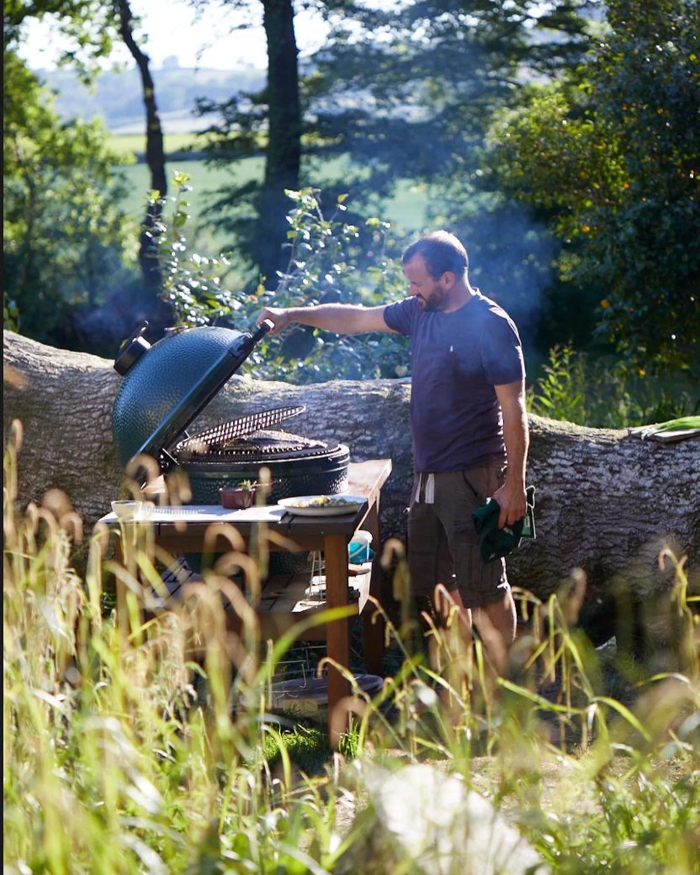 Cookbook Lunch Club with James Whetlor Cooking On A Big Green Egg