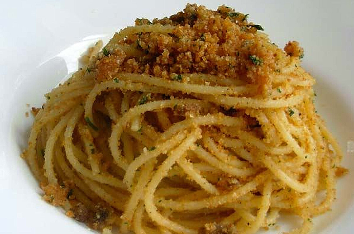 Bread and Anchovy Pasta