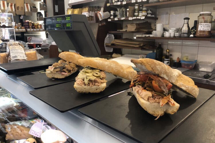 Sandwiches at Alimentari Fioretti 