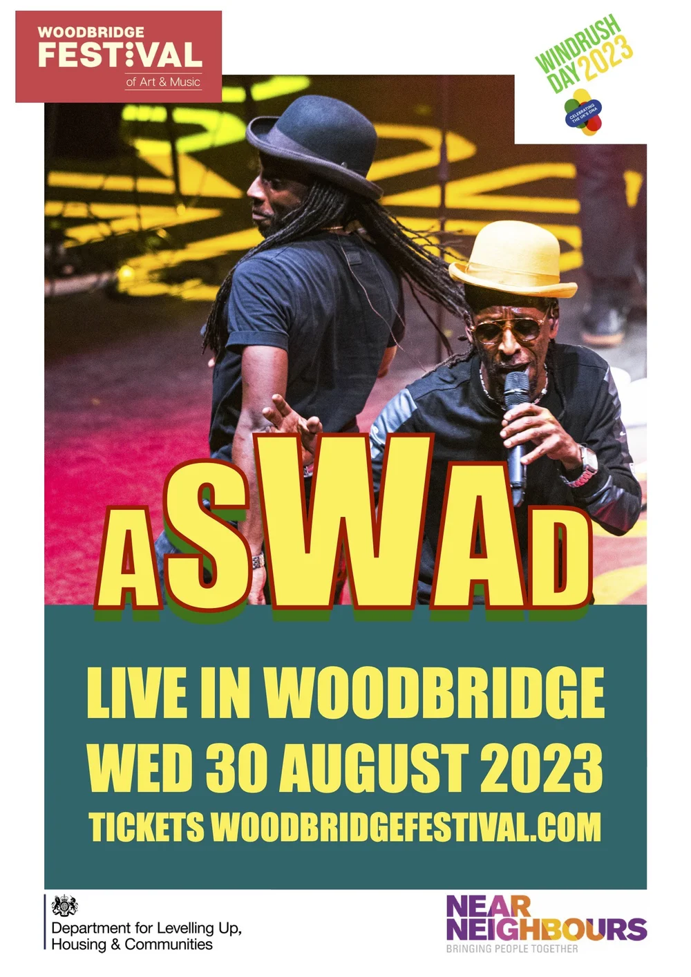 Aswad Live at Woodbridge Festival of Art and Music for Windrush Day 75