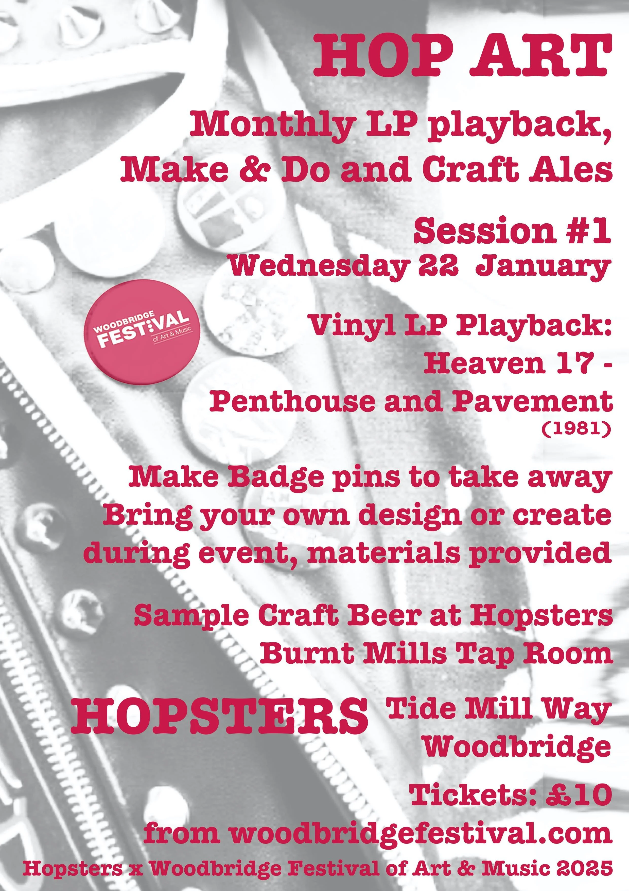 Hop Art Playback - Heaven 17 Listening Party and Make and Do, Craft Ales