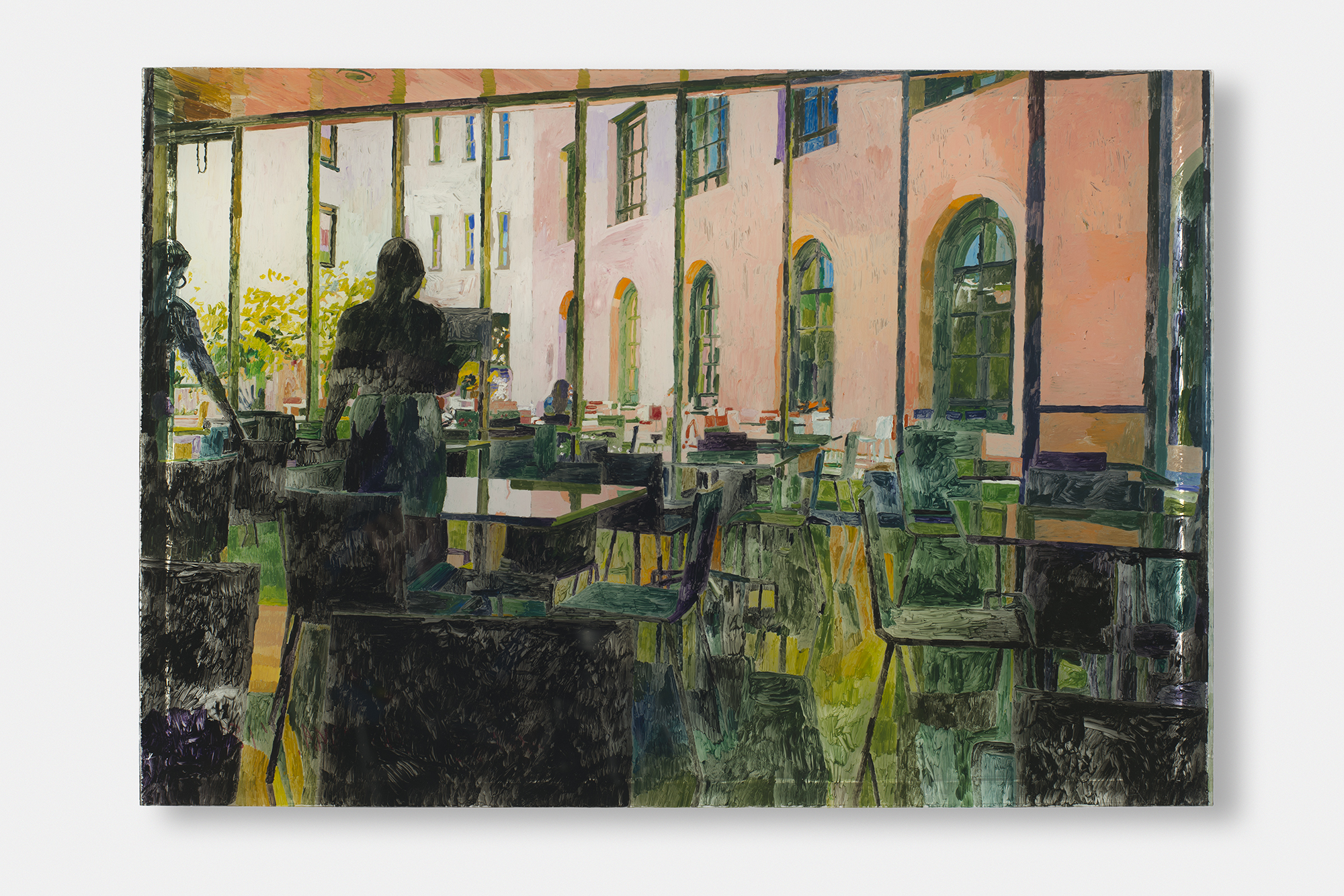 The PMA , 2018, Acrylic on plexiglass with epoxy, 20 1/2" x 14 1/8"