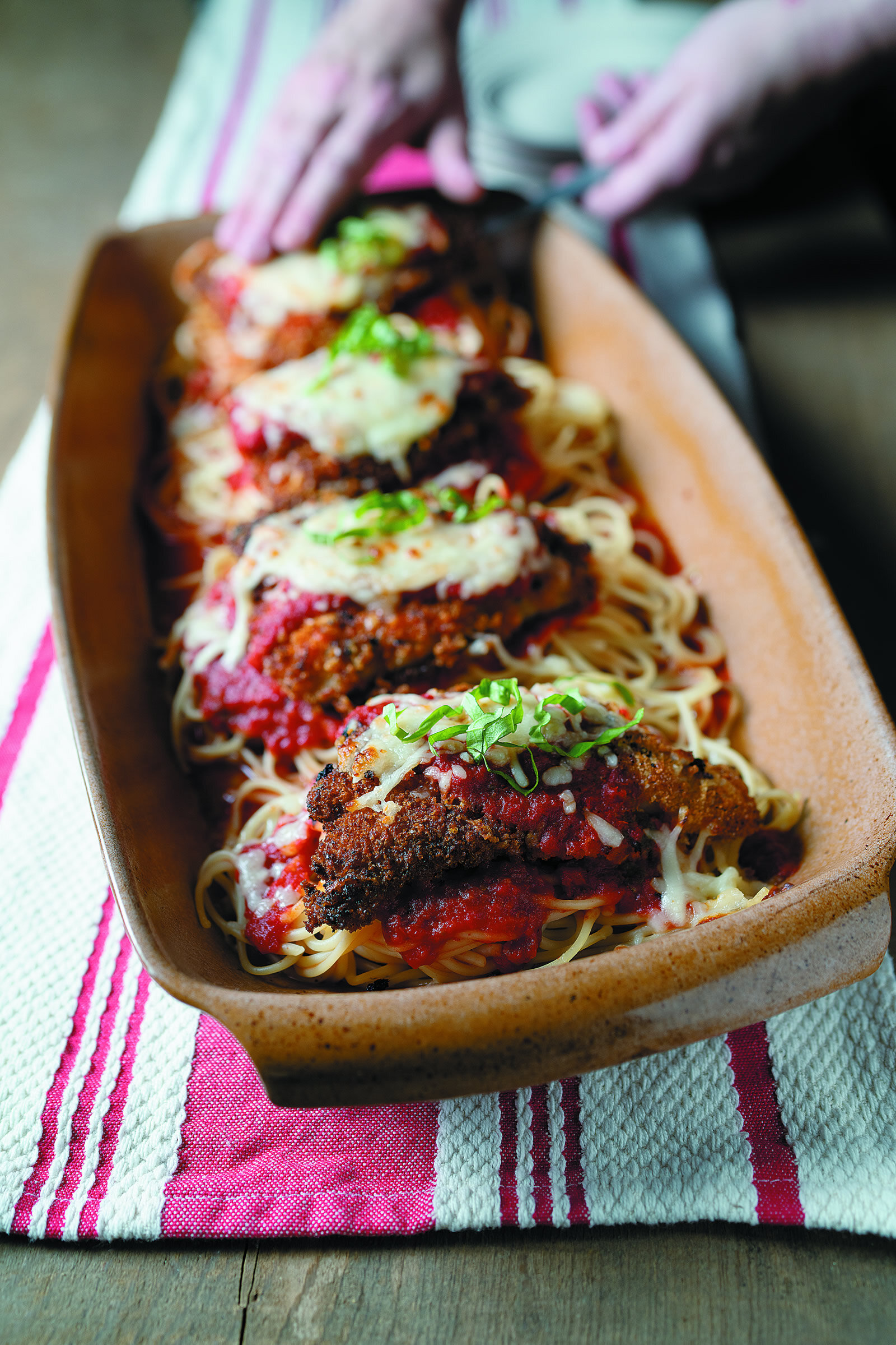 Catfish Parmesan with Red Pepper Sauce — The Catfish Institute