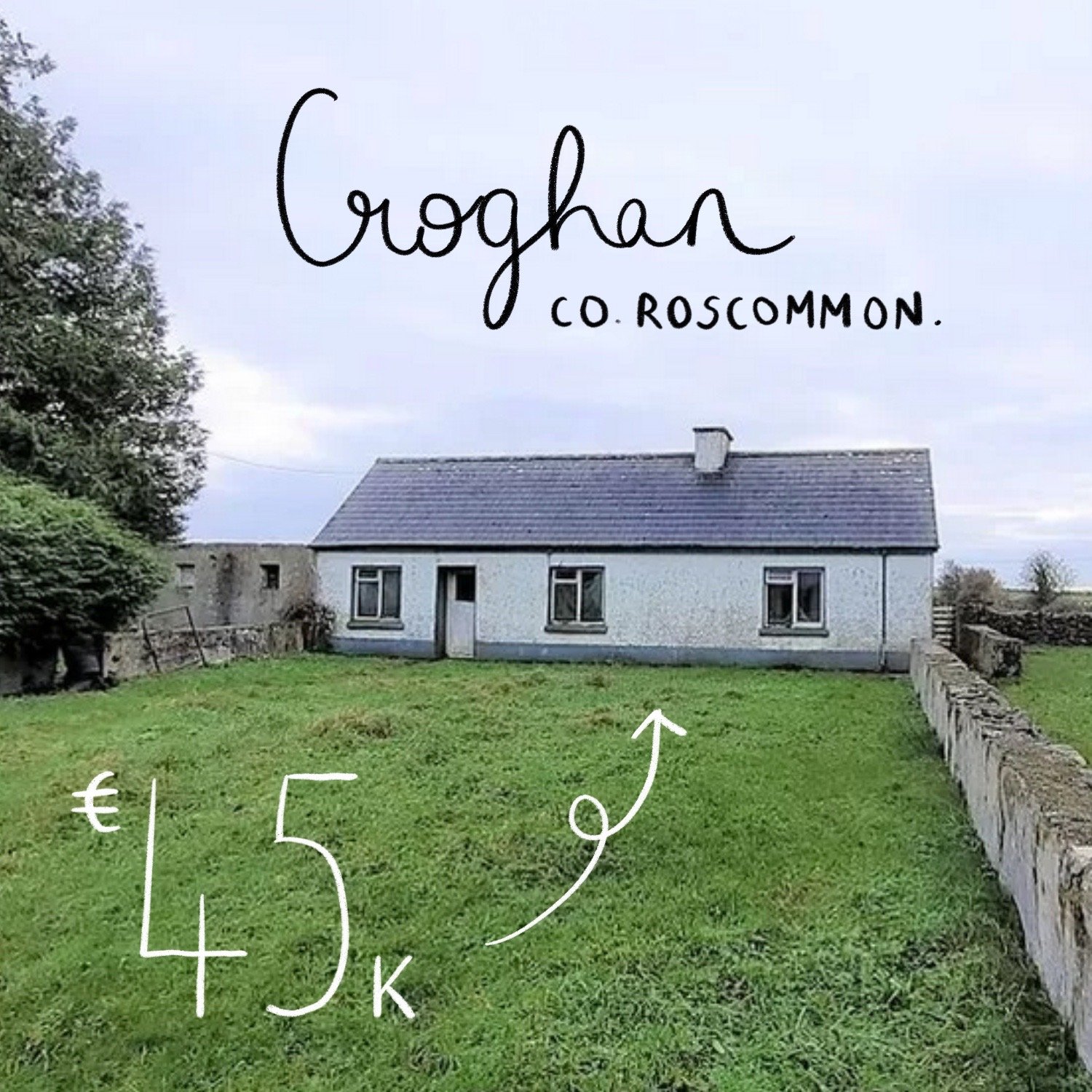 Faus, Croghan, Croghan, Co. Roscommon. €45k