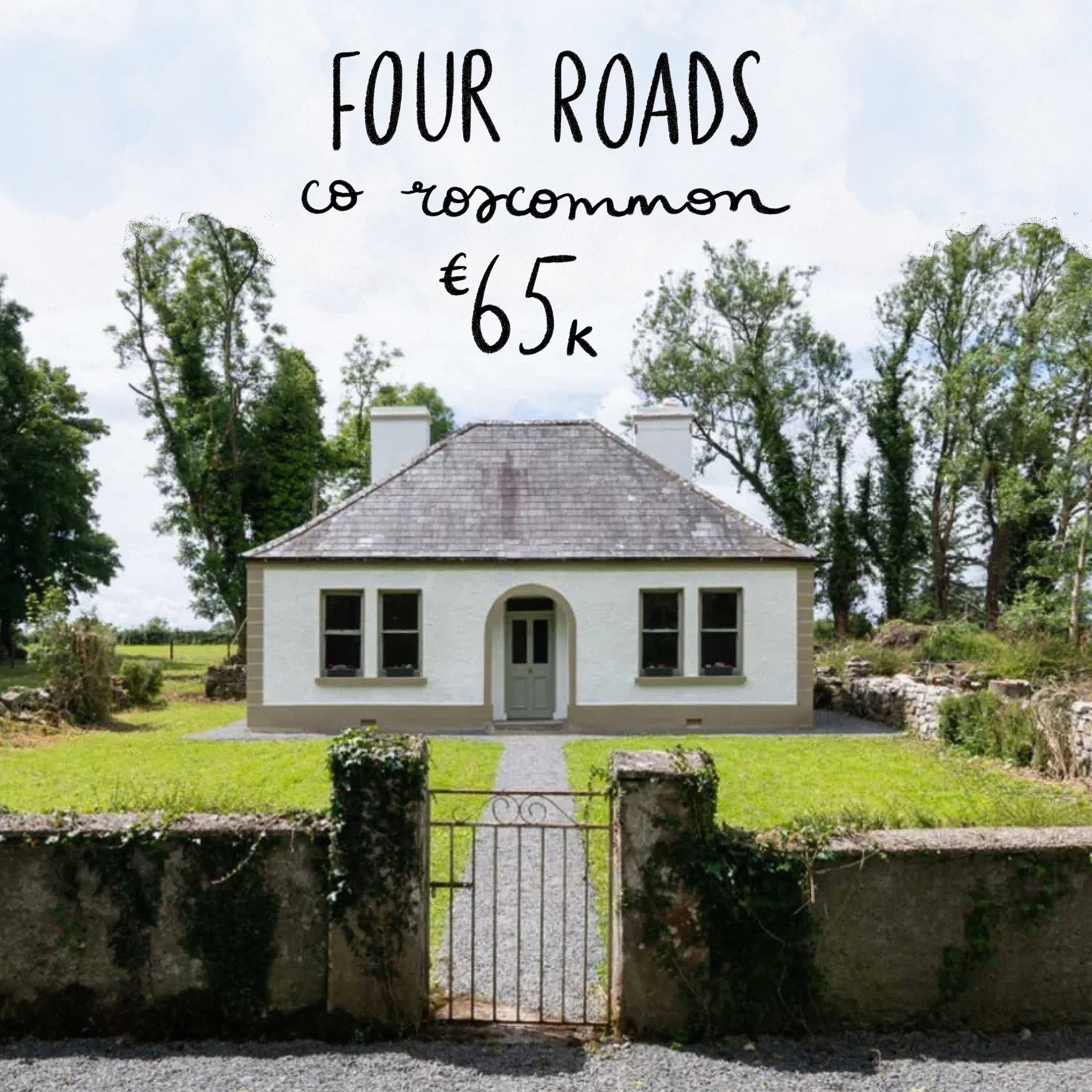Cloghnashade, Four Roads, Co. Roscommon. €65k