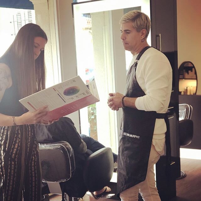 Had an absolutely FABULOUS day with our educator @just_topherlewis from Kevin Murphy 👱🏼&zwj;♂️We NEVER stop learning here at Meraki-from creating the perfect customized color to utilizing the appropriate products for each guest-this is key for us t