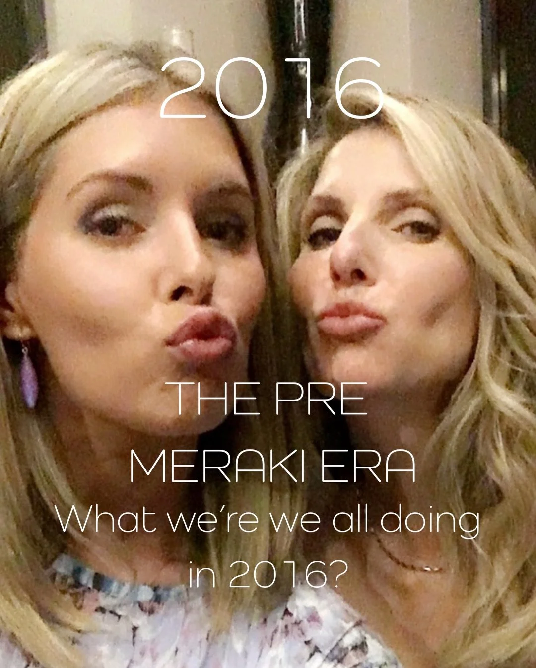 We&rsquo;re hopping on the 2016 trend-
and wow, were we all living very different lives back then 😅

Different paths, different places, different hair&hellip;
all somehow leading us here.
This is Meraki 🤍