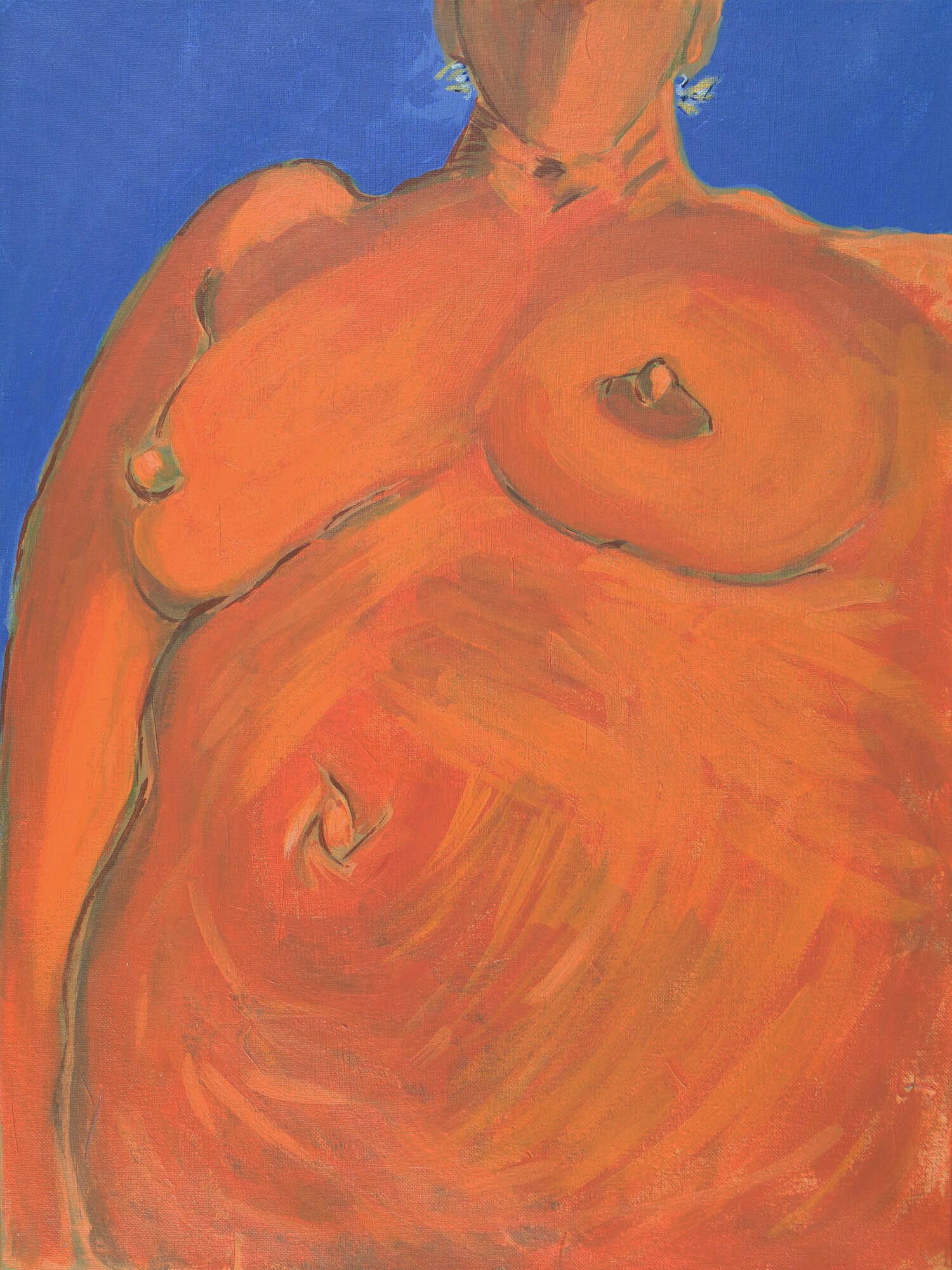 Naked II, Acrylic on Canvas, 16” x 20”