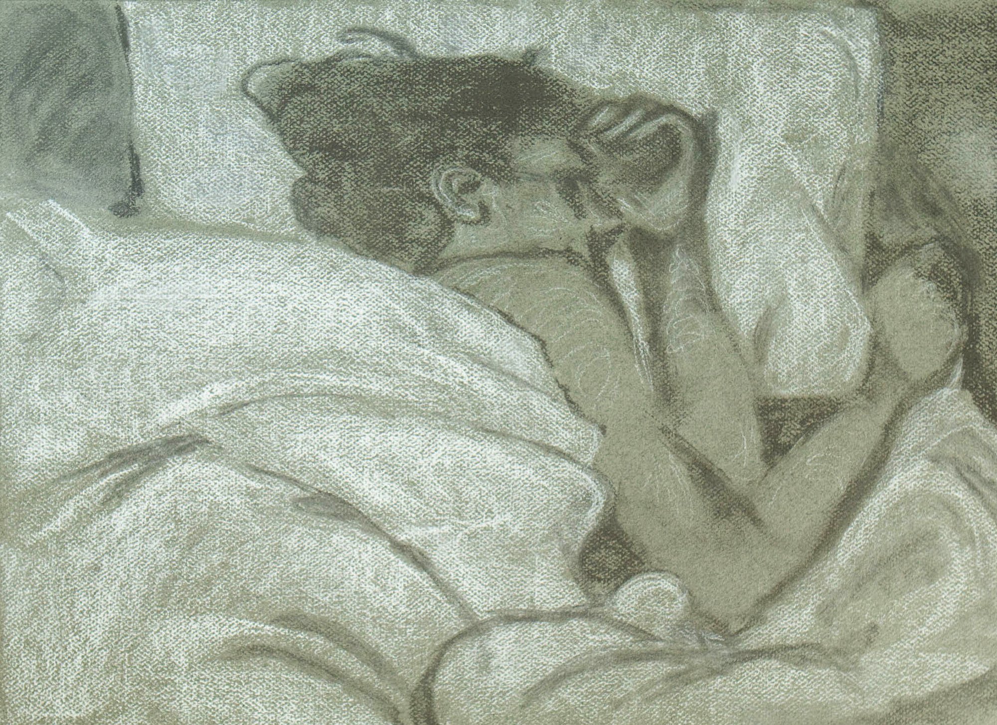 Insomniac IV, Pastel on Paper