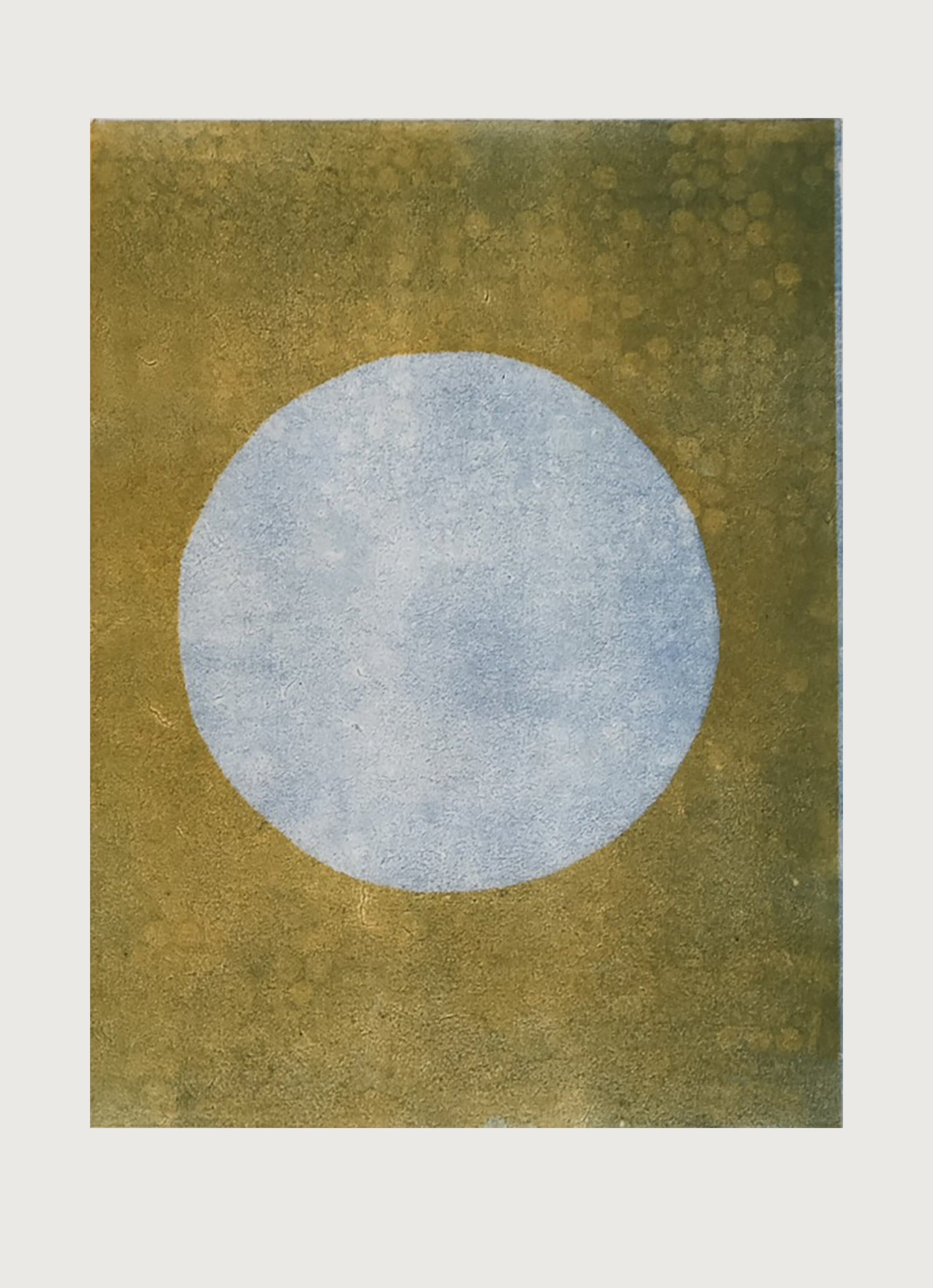 Luna I, Monoprint, 12" x 16" image, 16" x 20" framed