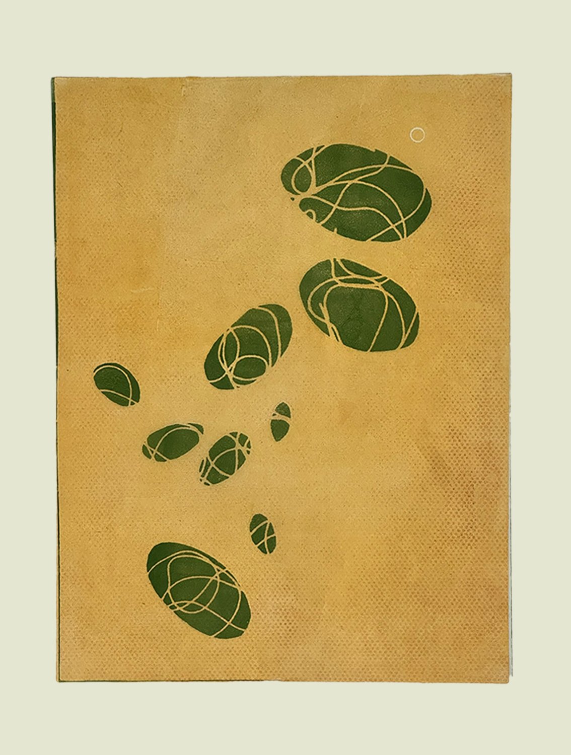 Ovum II, Monoprint, 12 x16" image, 16" x 20" framed