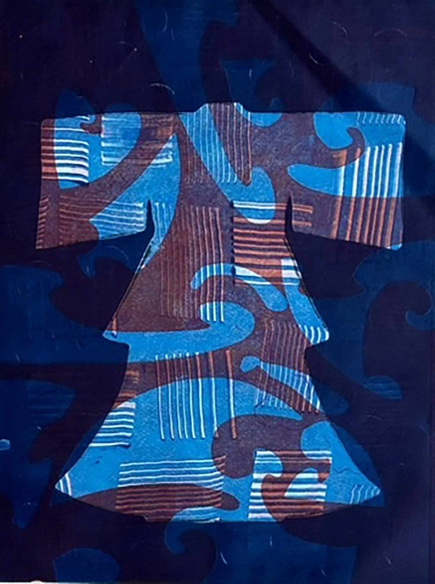 Kimono I, Monoprint, 16" x 20" (2025)