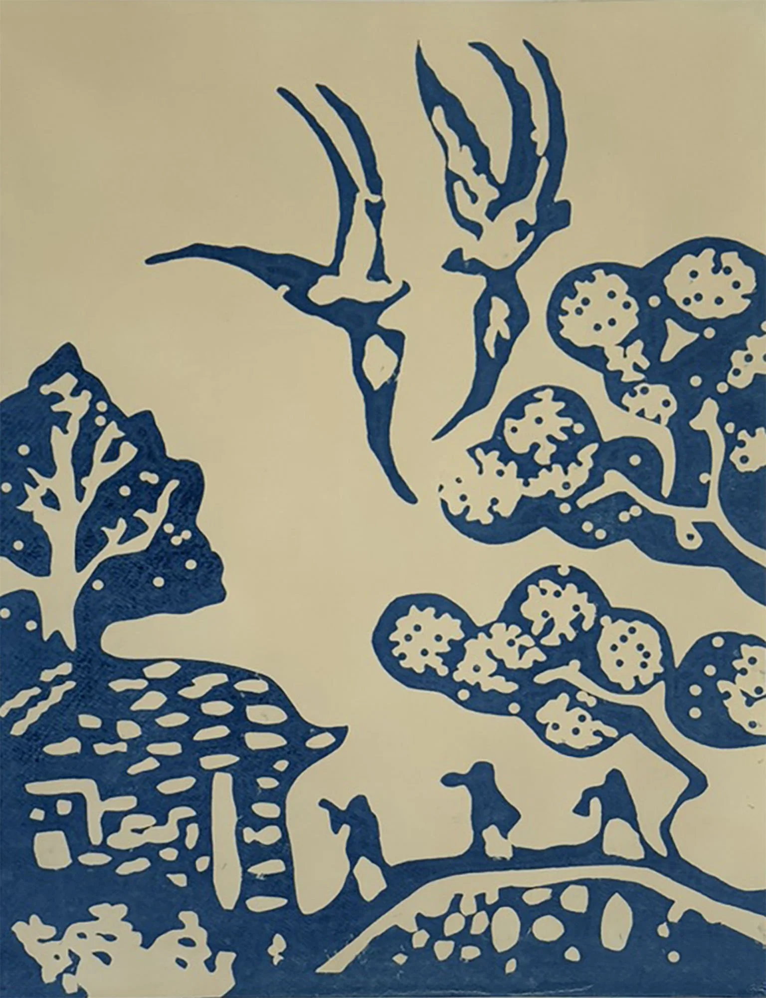Abide With ME, Monoprint, 24” x 30” (2026)