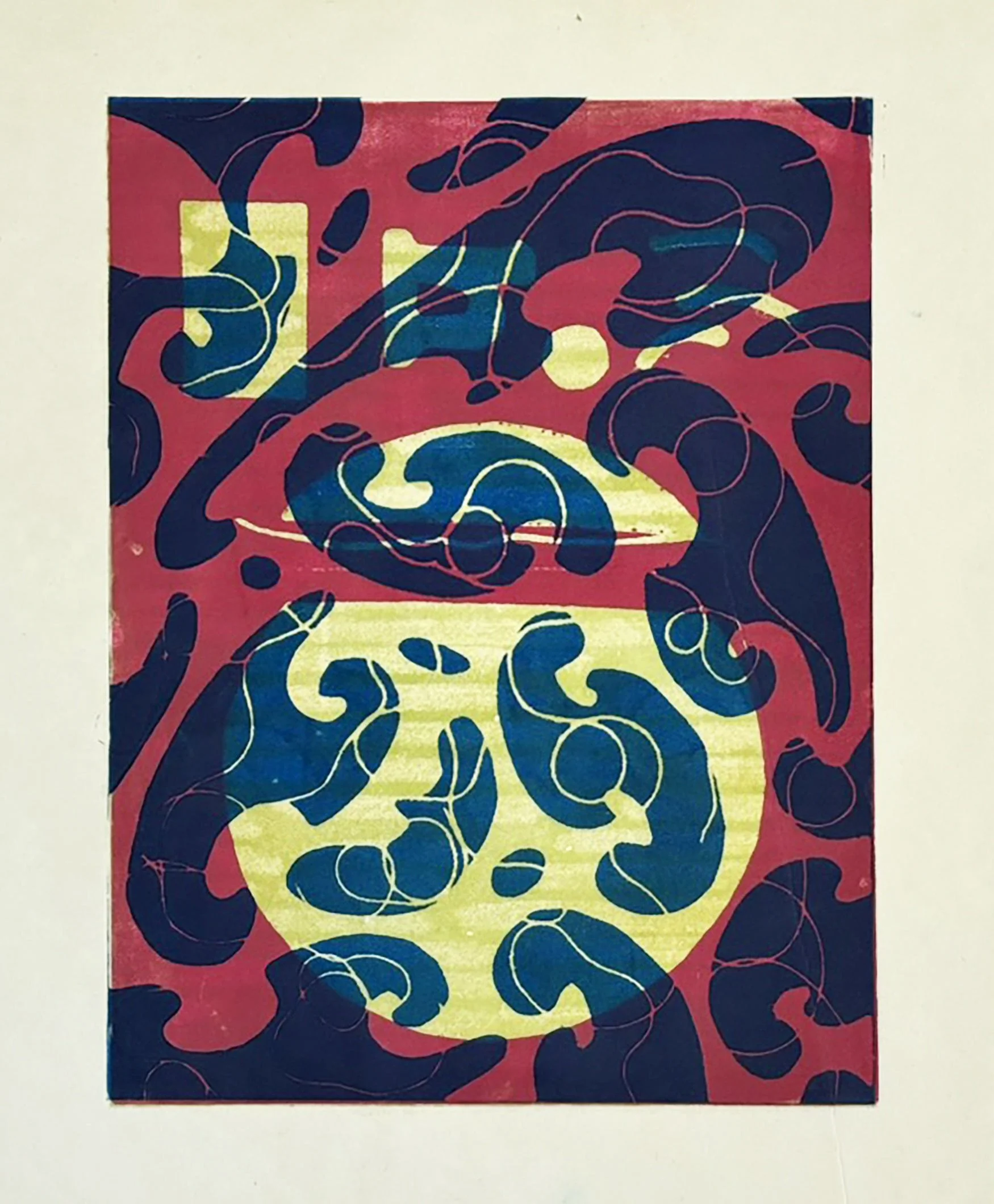 Perseid, Monoprint, 16" x 20" (2024)