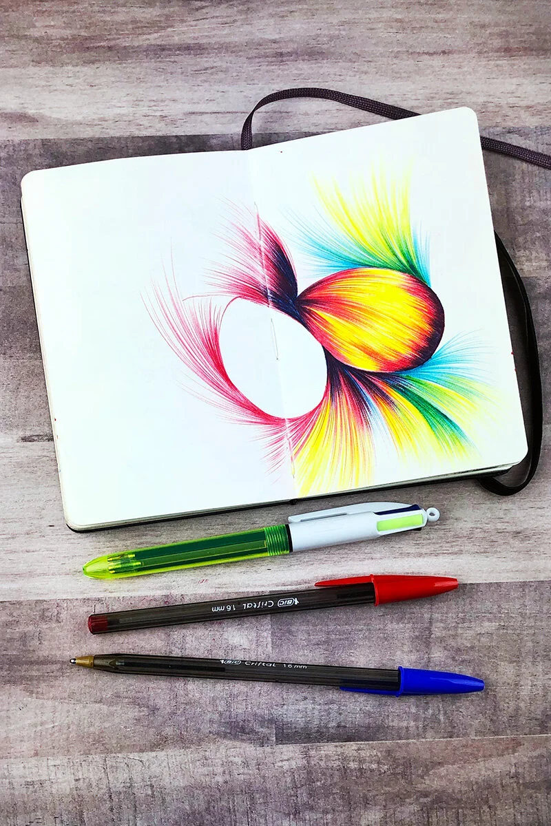 Jen N Ink New E-Course: Jen and Ink in COLOR — Jennifer Mullin - Ballpoint Pen ...
