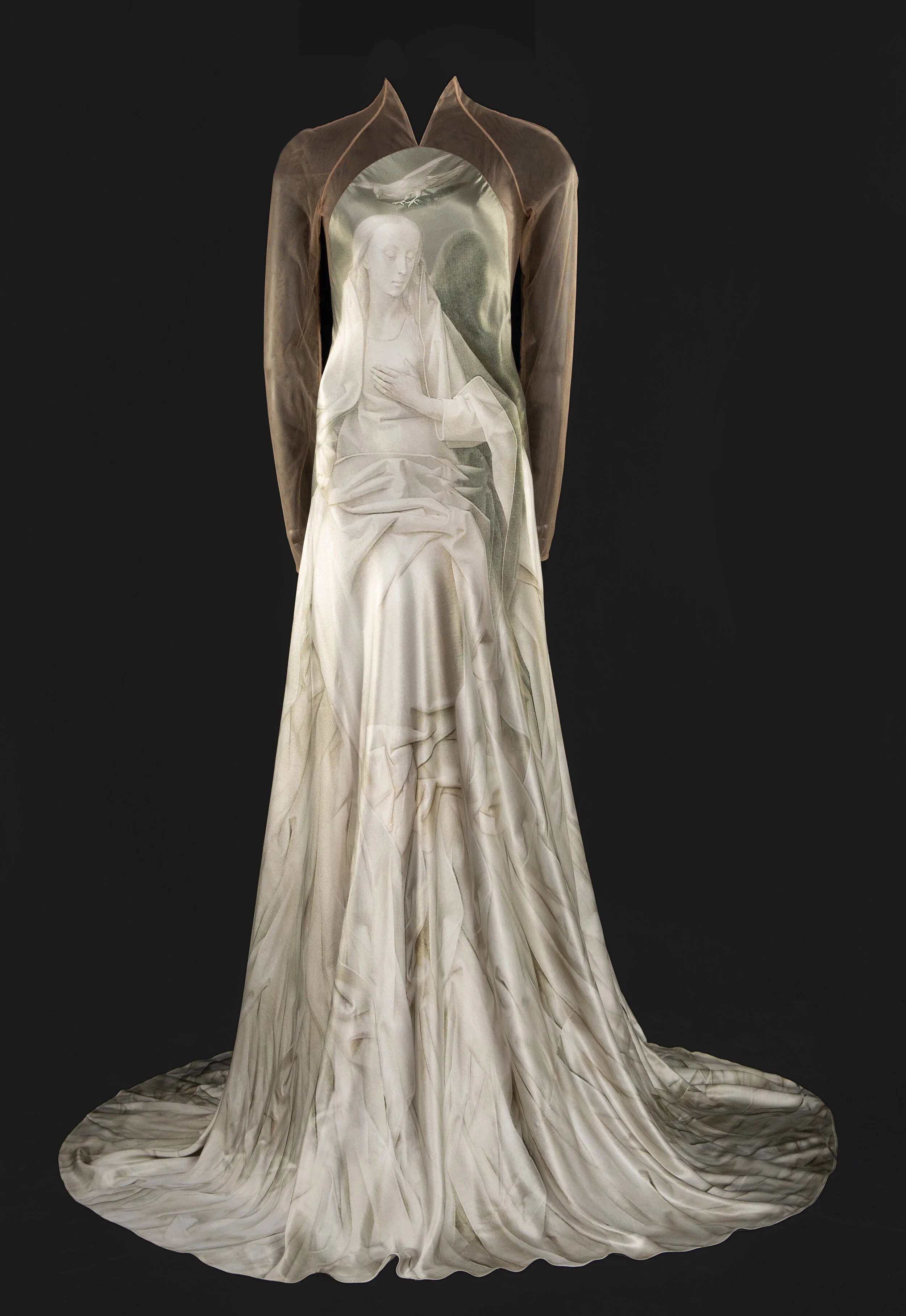 Alexander McQueen Heaven and Hell commercial collection , A/W 2010 Virgin Mary gown Photo Sarah Carmody