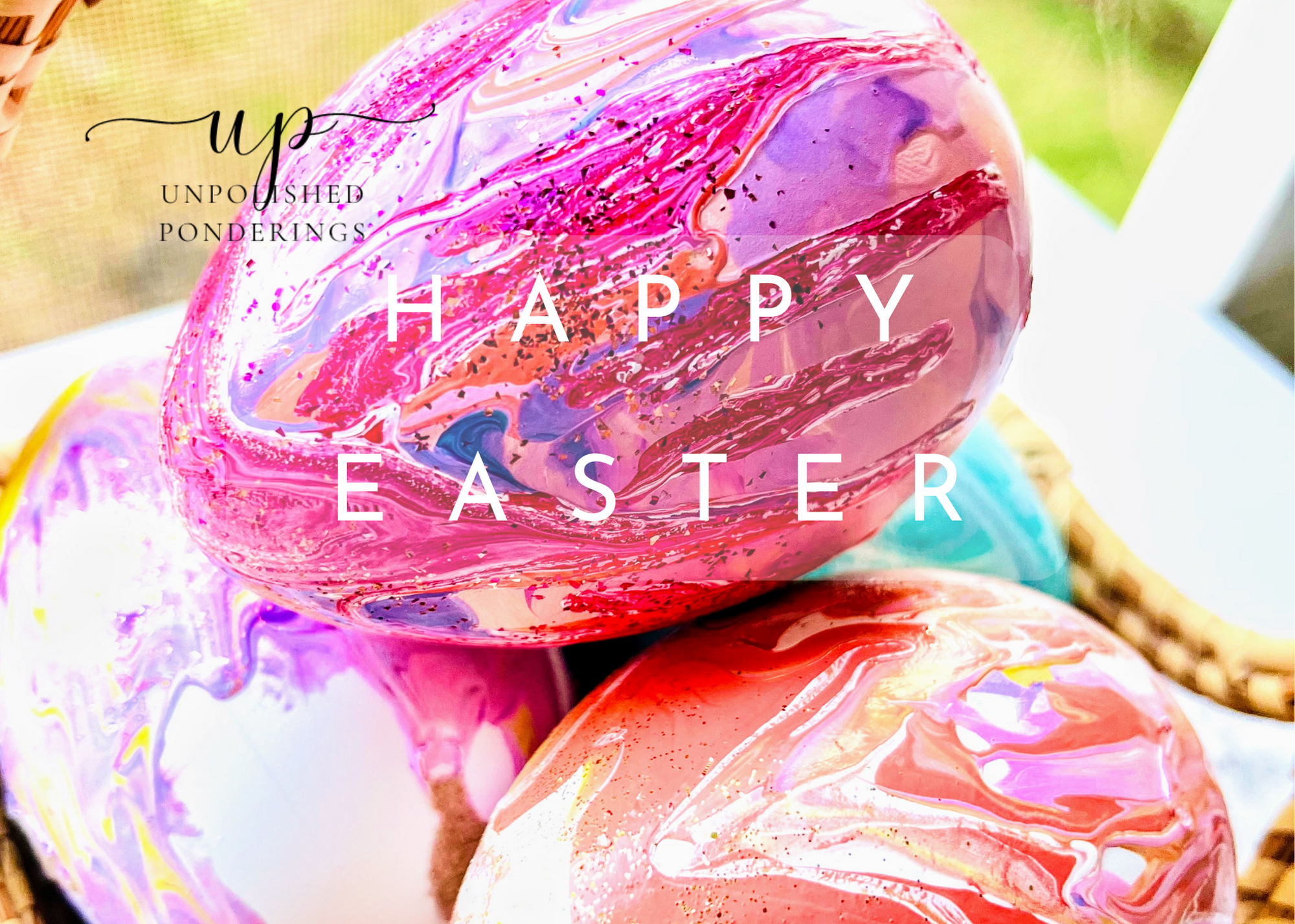 Marbled Easter Egg Printable
