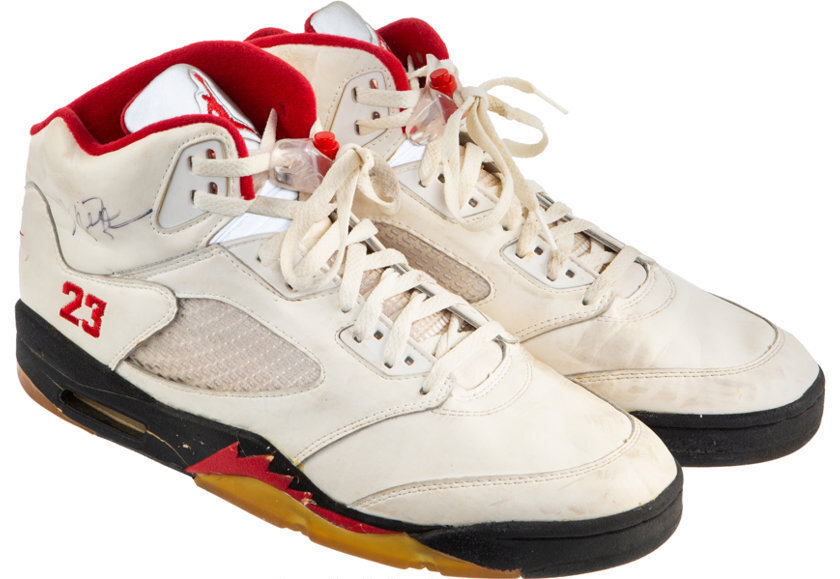 mj game worn shoes
