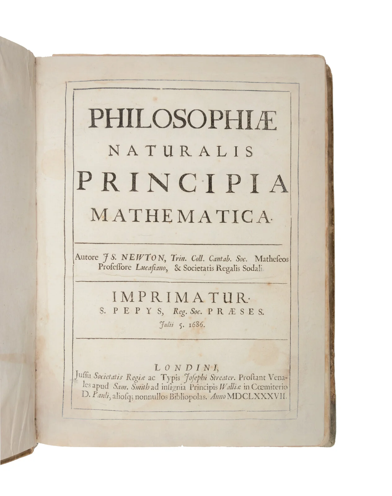 Sir Isaac Newton Philosophiae Naturalis Principia Mathematica The Collector S Catalog