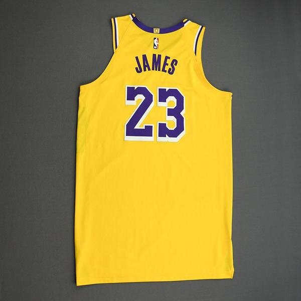 lebron game worn jersey