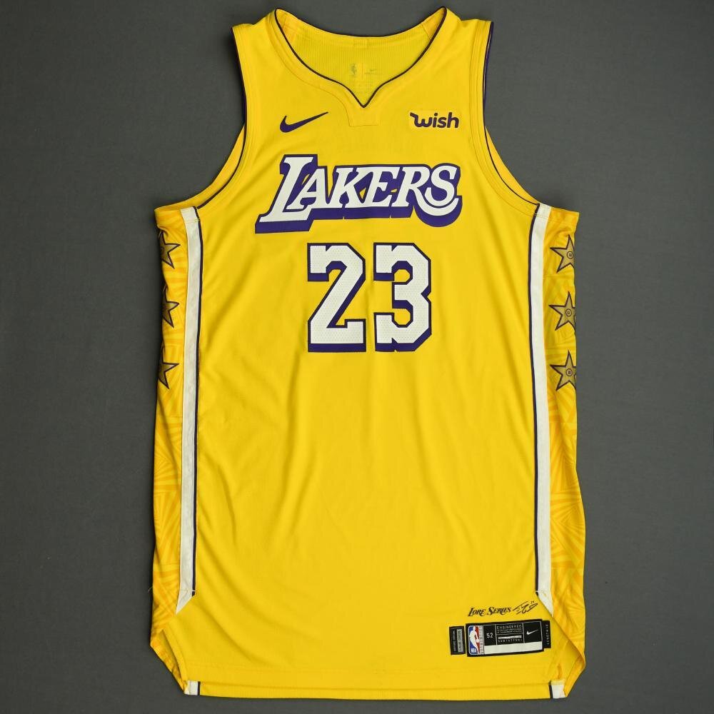lebron james game used jersey