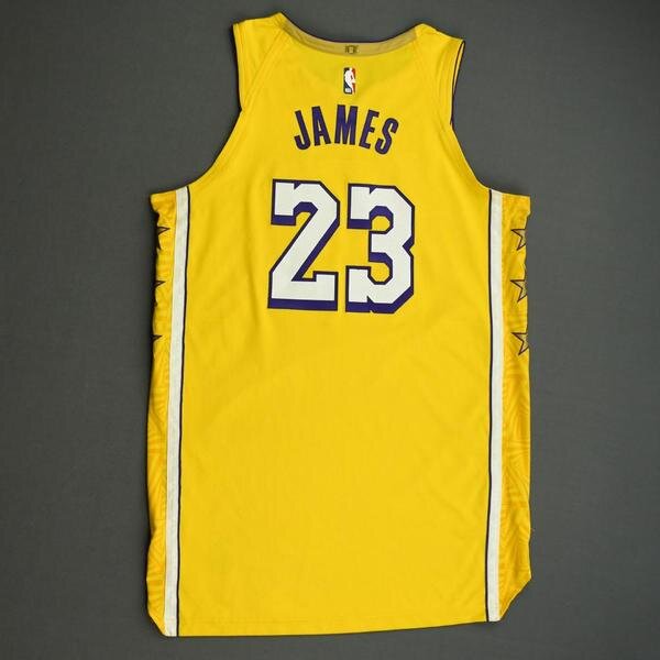 LeBron James Game-Worn 'City Edition' Lakers Jersey Up For Auction