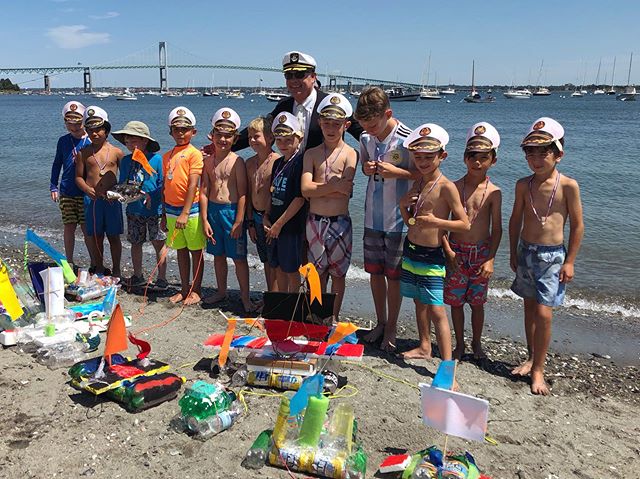 Summer camp is almost over, and it&rsquo;s been a great one! Thanks to Greg Hunter, Chief Fool of the annual Fools Rules Regatta, for stopping by today and handing out medals to the little sailors in our Mini Fools Rules camp! The 42nd Annual Fools R