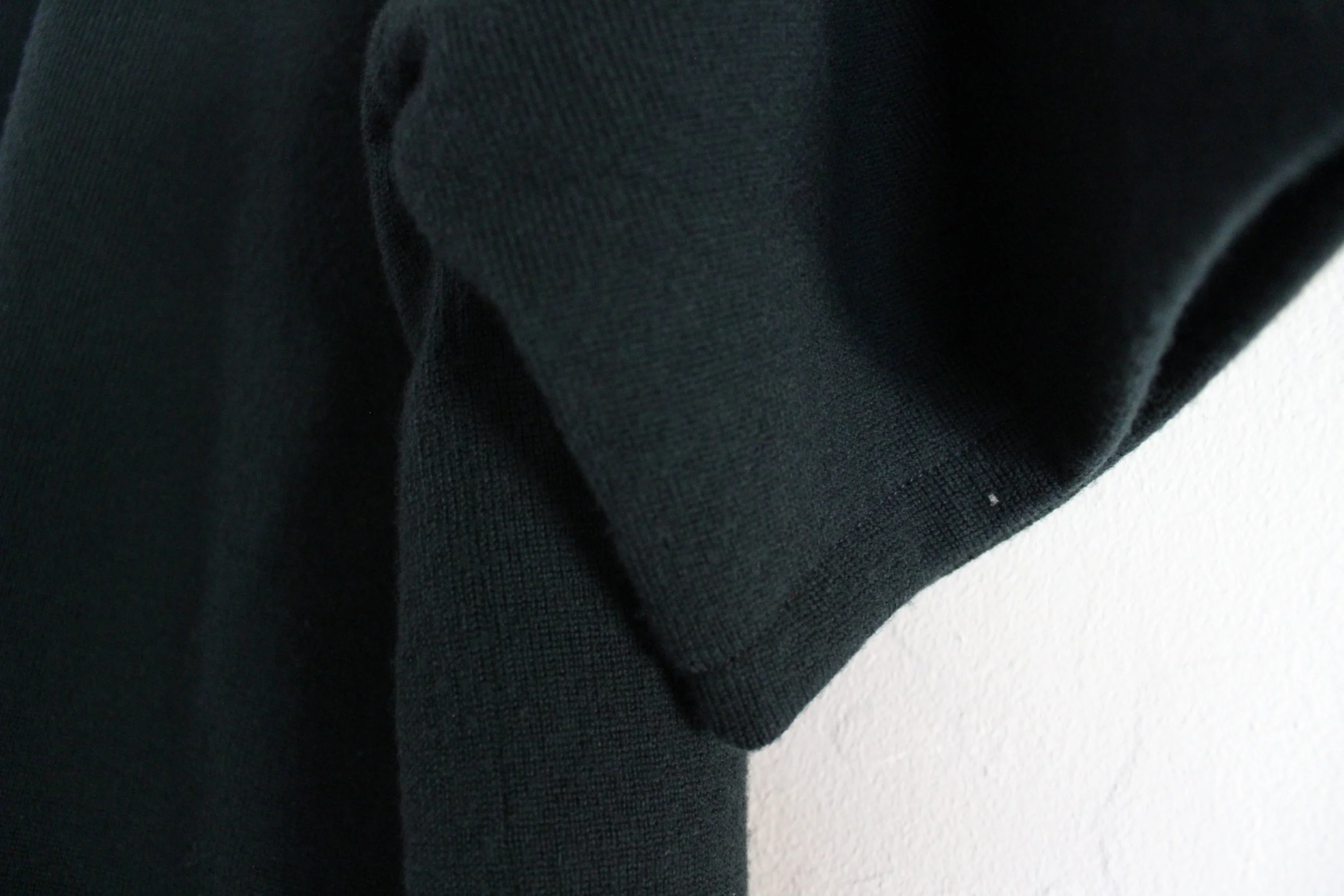  Tag handmade from a used paper bag. Clothing consciously crafted from luxurious post-consumer materials. 